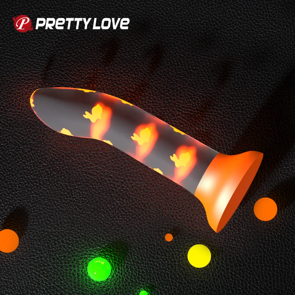 Magical Nightfall Glowing Silicone Dildo Waterproof Unique — hình 7
