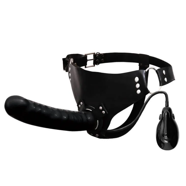 DV013D Automatic Enlarging Vibrating Strap-On Masturbator — hình 3