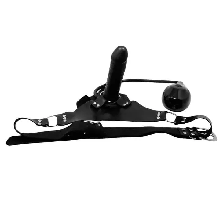 DV013D Automatic Enlarging Vibrating Strap-On Masturbator — hình 6