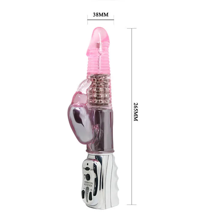 DV06B Premium Silicone Vibrating Dildo Clitoral Stimulator — hình 5