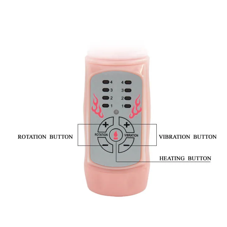 Realistic Rotating Heating Vibrator - DV13A Medical Grade — Versatile Usage & Easy Control