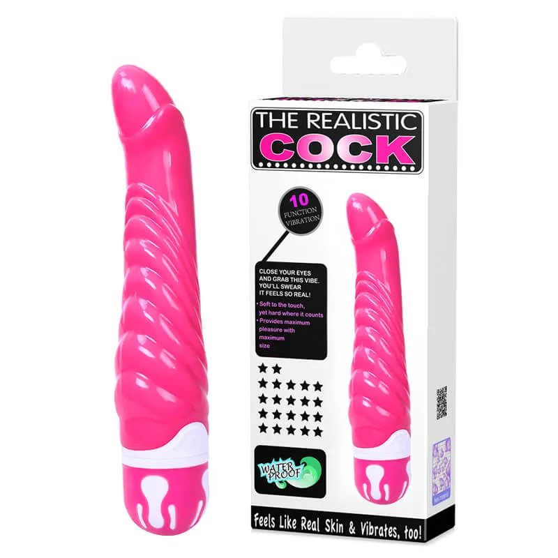 DV01G 10-Level Vibrating Realistic Dildo Female G-Spot — Expertly disguised and ergonomically shaped, this silicone
