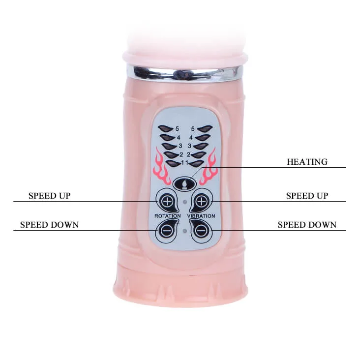 DV13 Heated Rotating Vibrator - Medical Grade Polymer, 48 C — hình 6