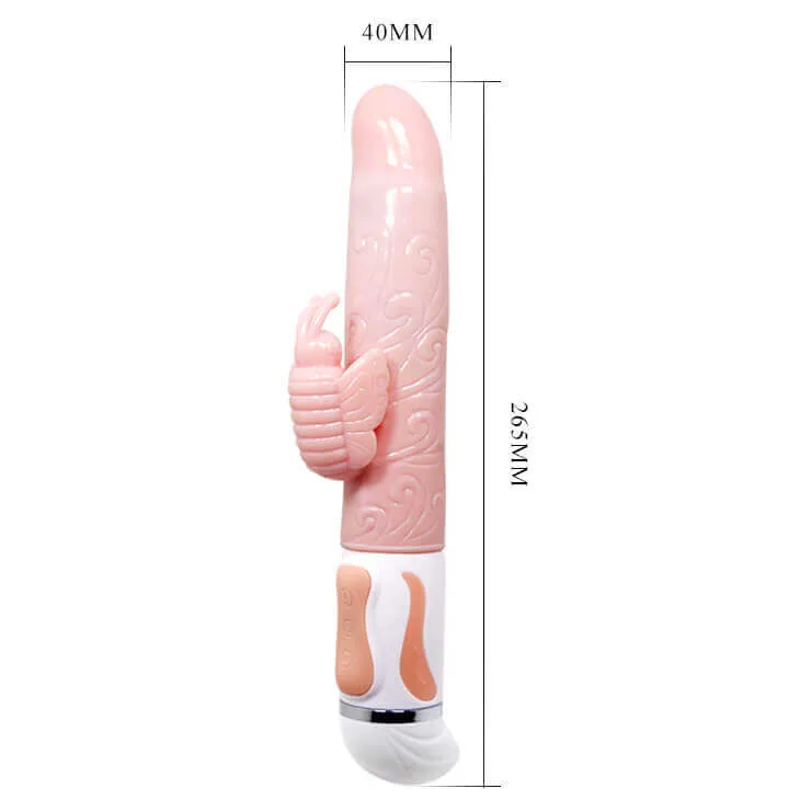 DV13D Soft Heated Vibrating Rotating Female Massager Toy — hình 3
