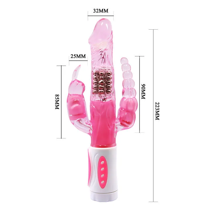 DV11A Dual Motor Rotating Vibrating Anal & Vaginal Toy — hình 3