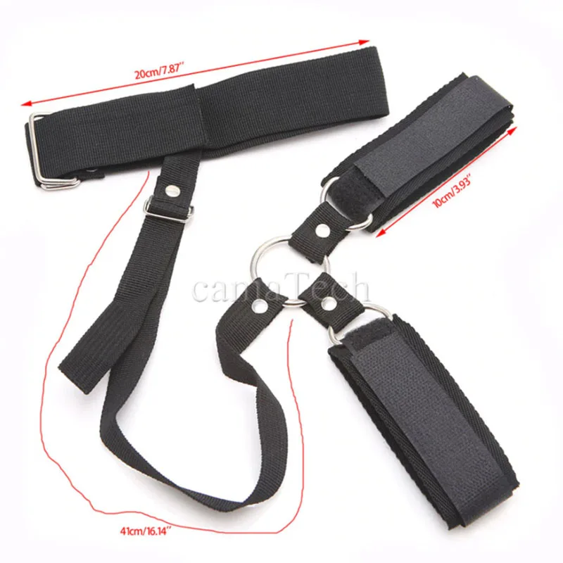 Multi-Position Restraint Set Leather Bondage Handcuffs & — hình 3