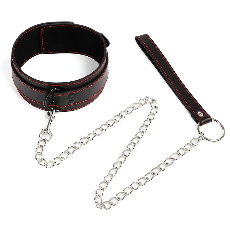 SM Set Leather Collar Chain Enhance Intense Pleasure — Elevate Your Bedroom Play with Style and Safety