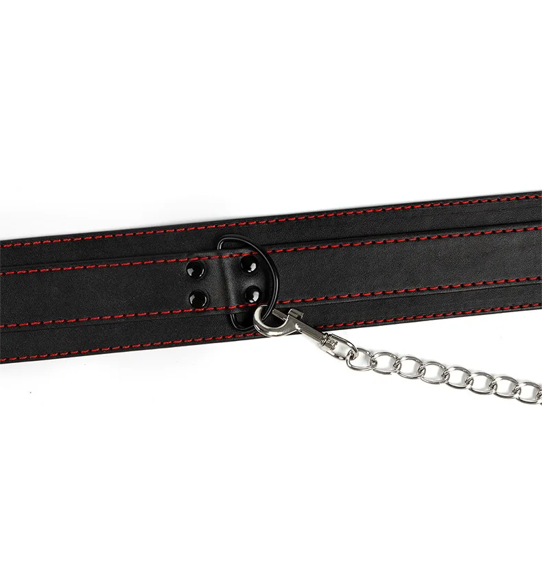 Leather Collar Bondage SM Sex Toy for Couples — hình 7