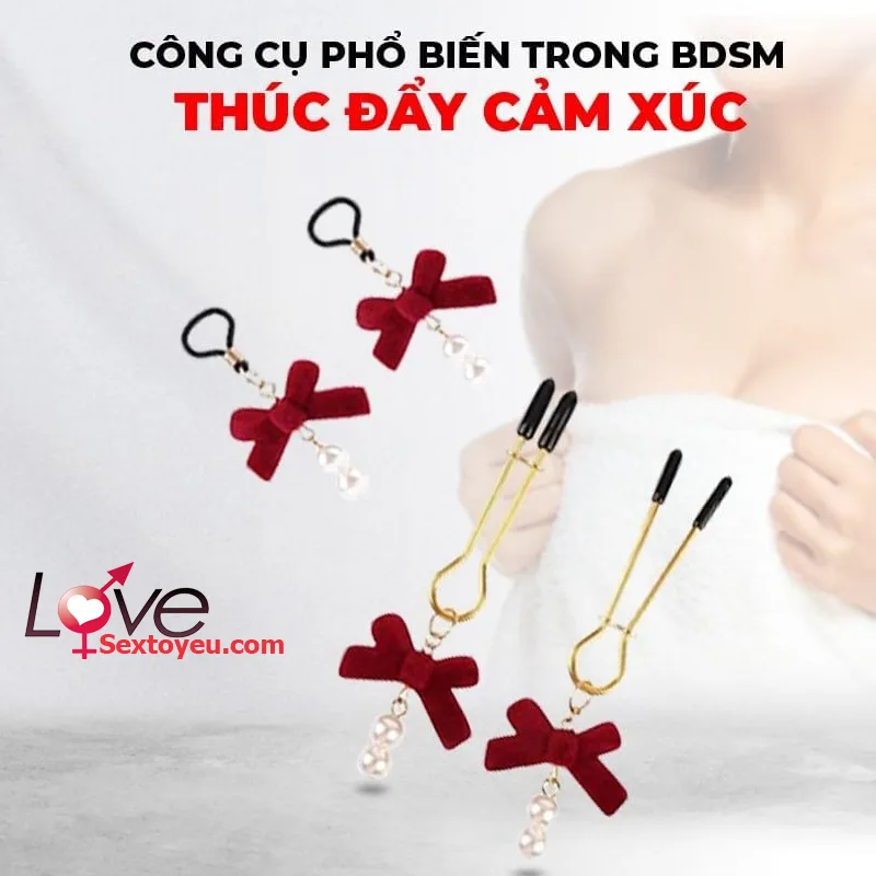 Senuelo Pearl Nipple Clamps Kit Luxury Adjustable Sensation — hình 2