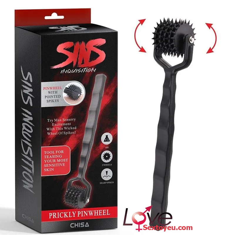 Prickly Pinwheel Textured Rolling Massager Quick Delivery — hình 8