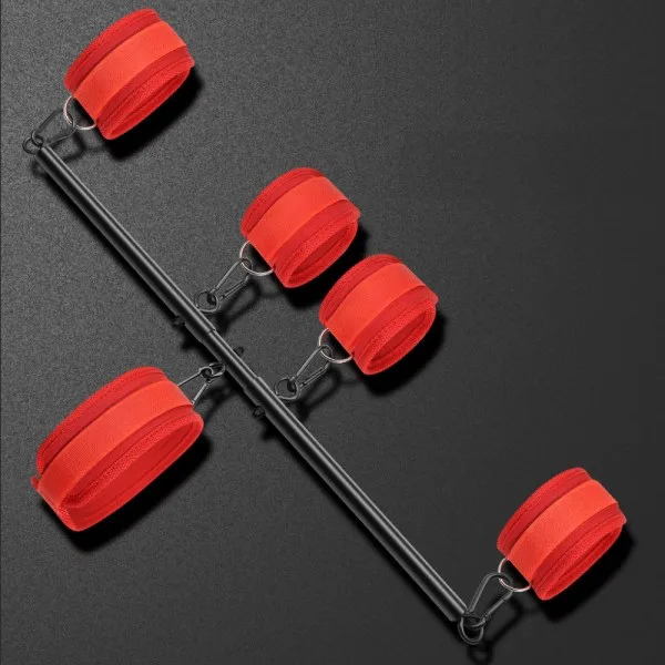 Premium BDSM Restraint Set Wrist Ankle Neck Cuffs — hình 5