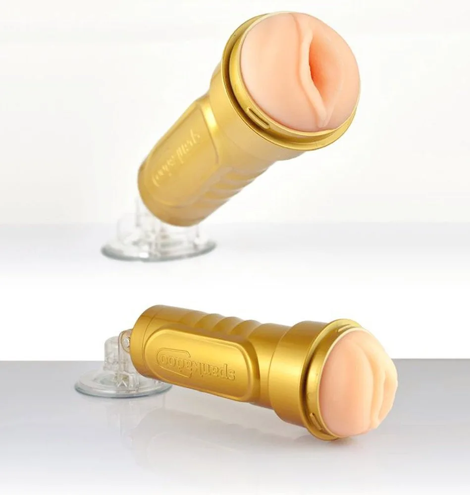 Gold Plated Wall-Attached Premium Male Masturbator – Soft — Designed for Ultimate Enjoyment