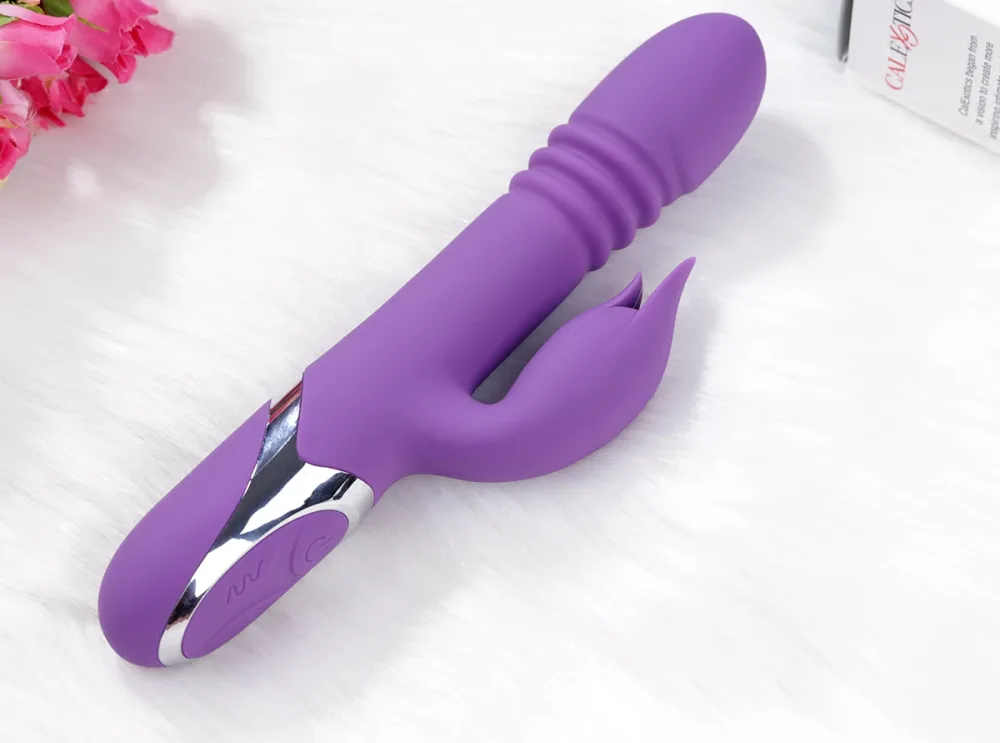 CalExotics Kisser Multi-Function Vibrating Thrusting Dildo — Precise Dimensions for Optimal Comfort and Satisfaction