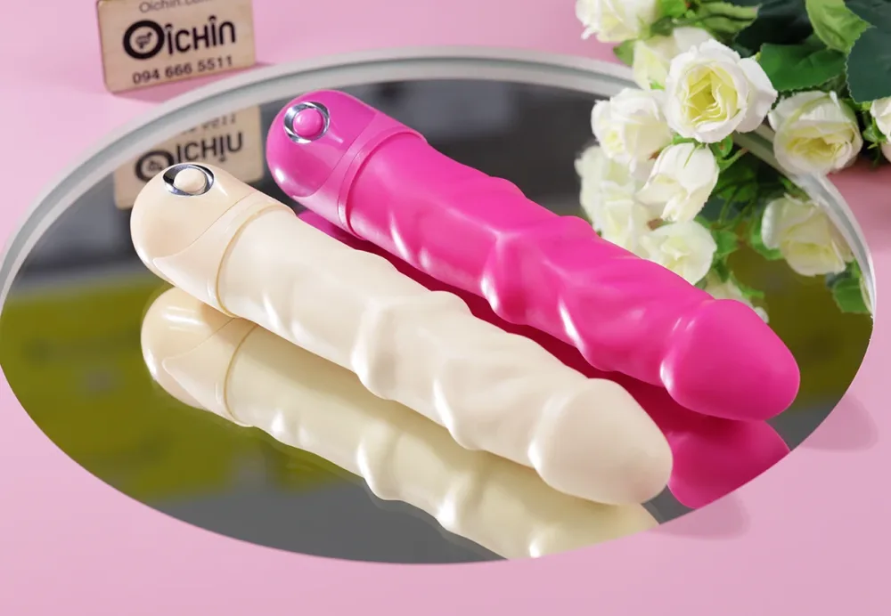 CalExotics Power Stud Rod 3-Speed Vibrating Dildo — Unique Ribbed Design for Heightened Sensation