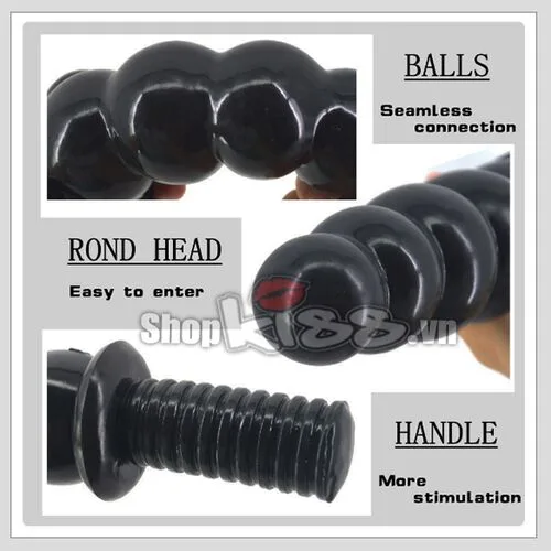 FAAK Giant Bead Anal Stimulator Chain 28cm Extra Large — Perfect for Gay Men Seeking Ultimate Anal Stimulation