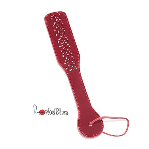 Long Handle Leather Paddle BDSM Spanking Red Purple — Specifications You’ll Love