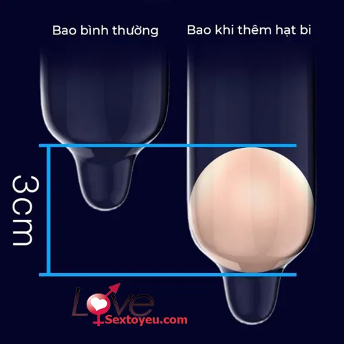 Olo Ultra Thin Pearl Beaded Condom Size Enhancer — hình 4