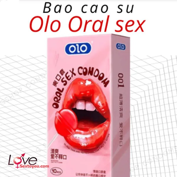 Olo Ultra-Thin Strawberry Oral Sex Condoms 10 Pack — hình 4