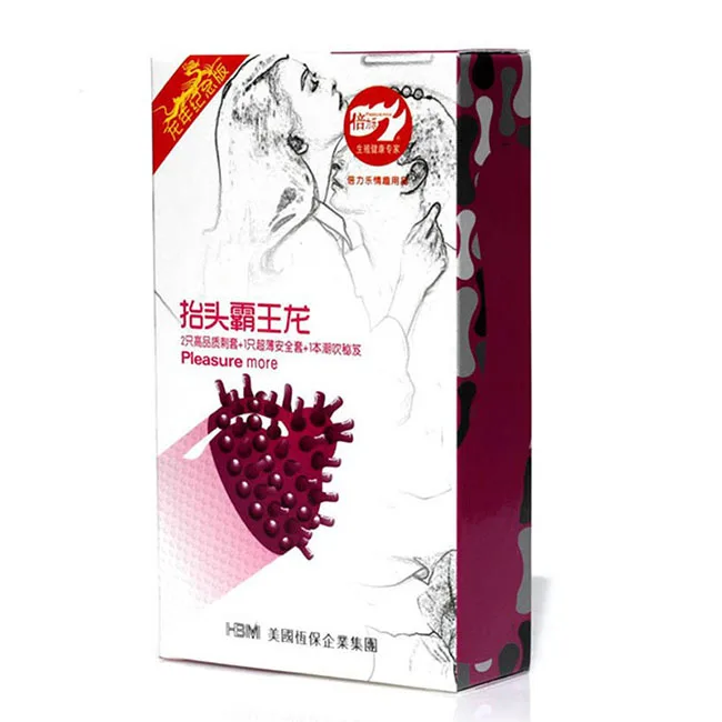 Textured Ribbed Spike Condoms for Intense Pleasure — hình 5