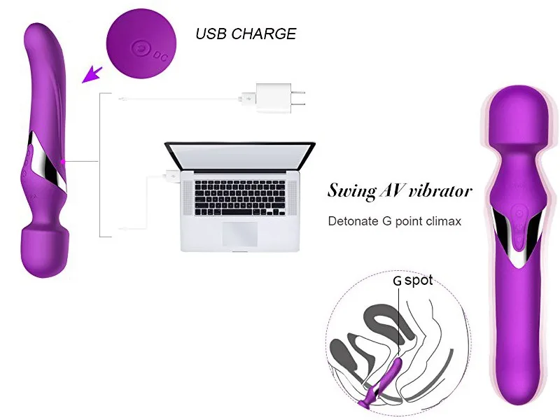 Aphojoy Japan G-Spot Dual Vibrating Rotating Massager — hình 4