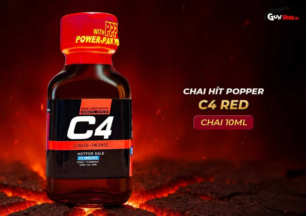 Popper C4 Red USA 30ml Enhancer Boost Libido Fast Acting