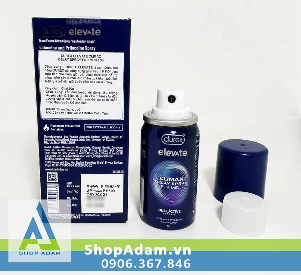 Durex Elevate Delay Spray 20g Long-Lasting — Key Features That Make It a Must-Have