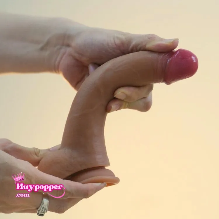 Ultra-Realistic Double Skin Silicone Dildo Medical Grade — Perfect Size and Adapted for Comfort