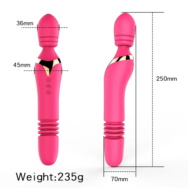 Lucy Double-Ended Vibrating Rod G-Spot Clitoral Stimulator — hình 9