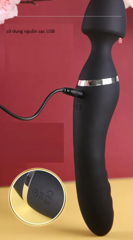 A-ONE AIKA Dual-Ended Rechargeable Silicone Vibrator — Elevate your intimate moments today — treat yourself and