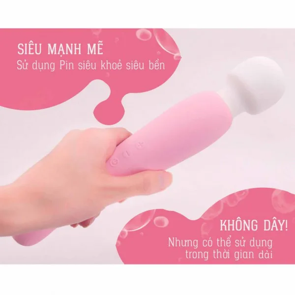 Denma Super Powerful Silicone Massager 6 Vibration Modes — hình 4