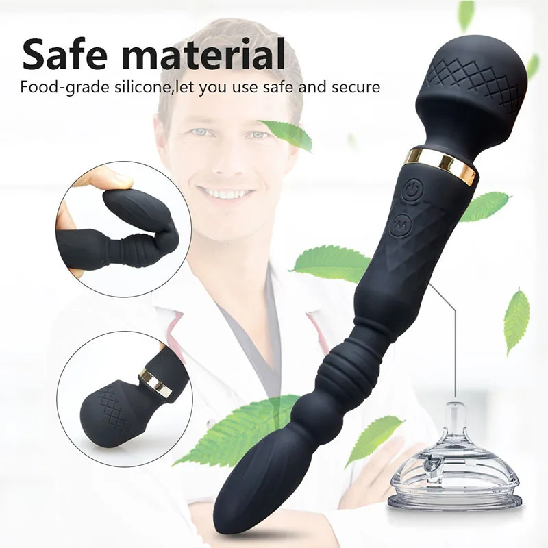 AV Stick dual head vibrator massage toy — Easy to Use with Clear Instructions