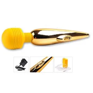 Fairy AV04 Mini Golden Powerful Vibration Wand — Perfect for Solo or Shared Enjoyment