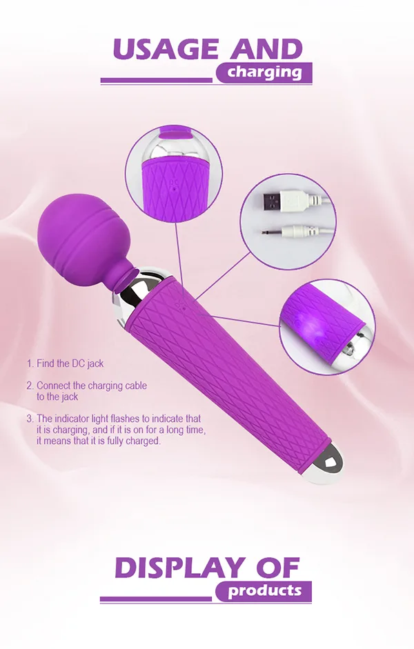 Mini Style 10 Mode Powerful Vibrating Massager for Women — hình 5