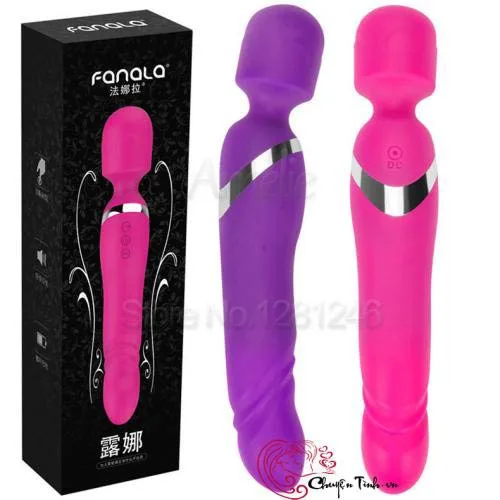 Vibrating G-Spot Stimulator Silicone Dual Color Pink Purple
