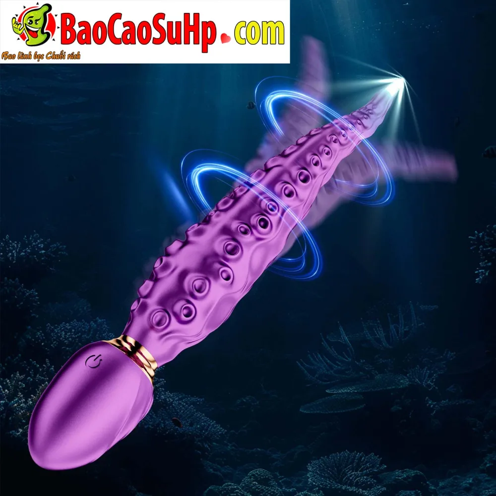 Octopus Stick Dual-Ended Purple Silicone Unique Vibrator — Unique Double-Ended Design for Twice the Excitement