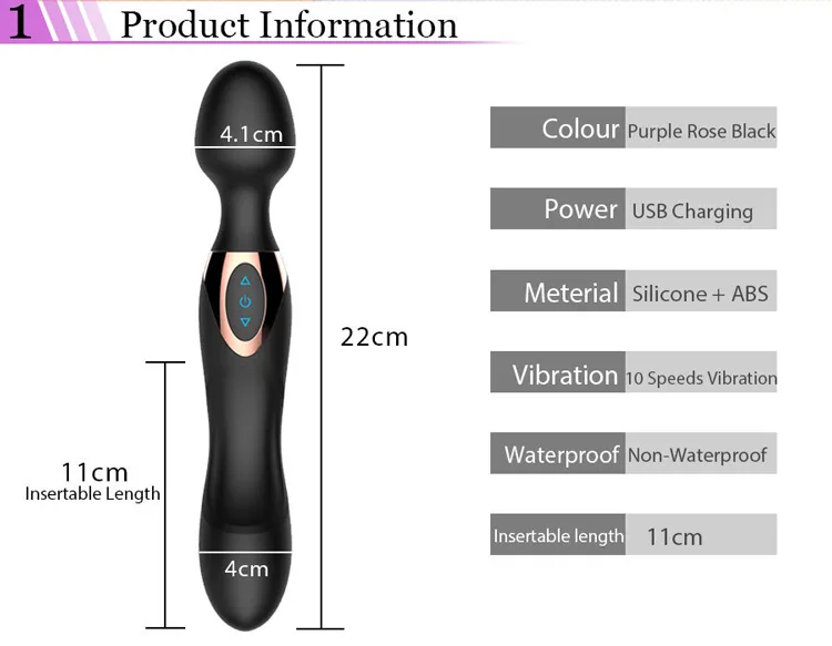 Passion Love Double Ended Curve G-Spot Vibrator Smart — Detailed Product Specifications