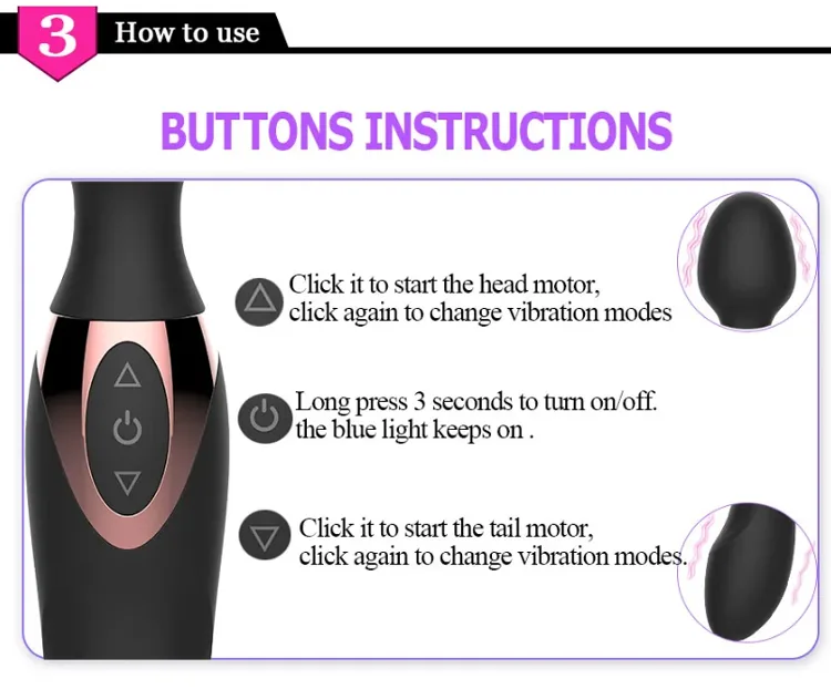 Passion Love Double Ended Curve G-Spot Vibrator Smart — hình 5