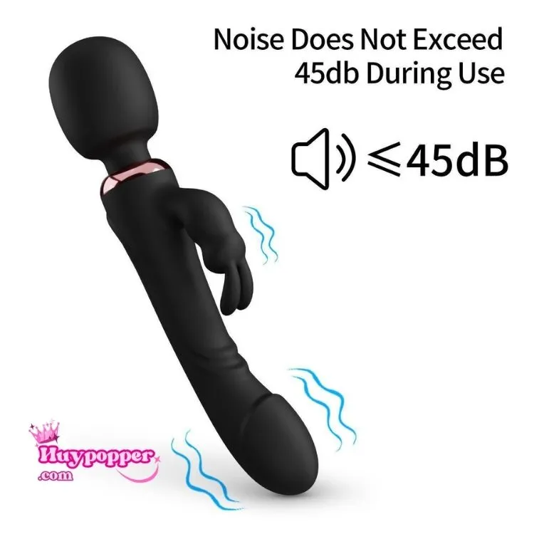 Flora Love Wand Dual Head Rabbit Clitoral G-Spot Stimulator — hình 2