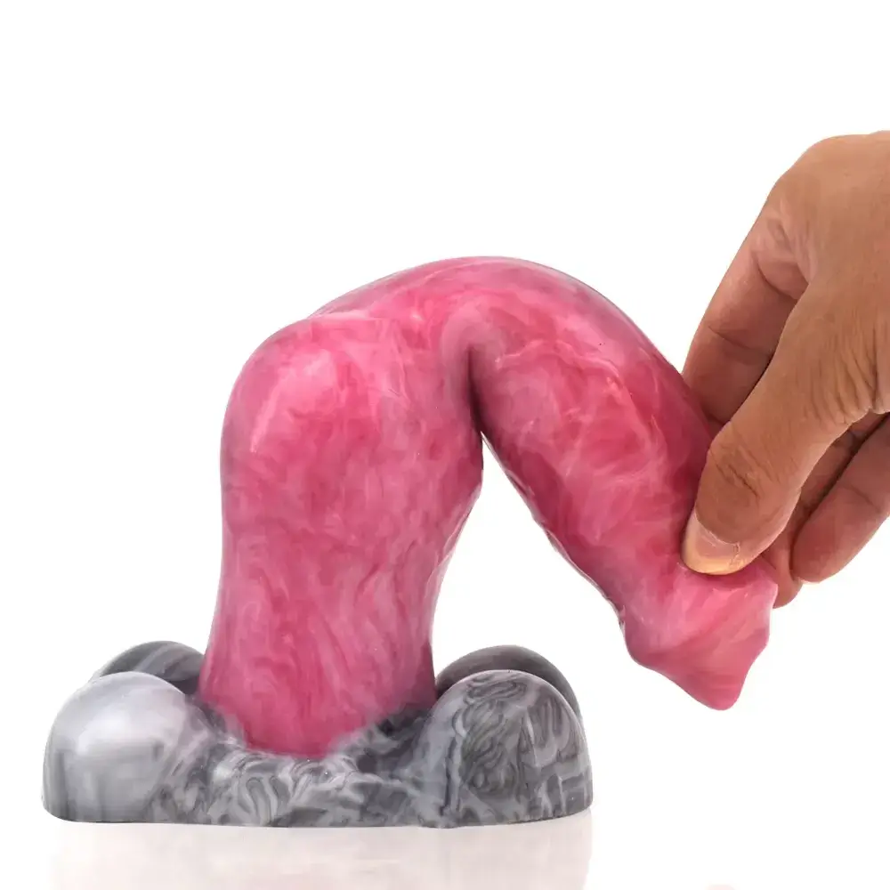 Dog style silicone dildo large size, vaginal stimulation — hình 2