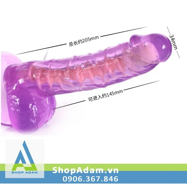 Transparent Wall-Mounted Vibrating Dildo Soft TPR Erotic Toy — Product Specifications