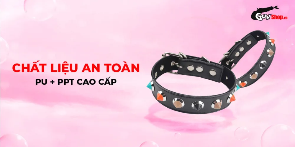 Chisa Behave Luxury Spiked Fetish Collar BDSM Accessory — hình 2