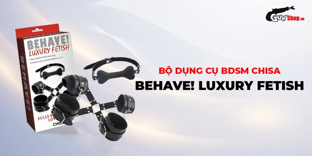 Chisa Behave Luxury BDSM Restraint Set Fetish Adult Play Kit — Exquisite Design and Quality Materials