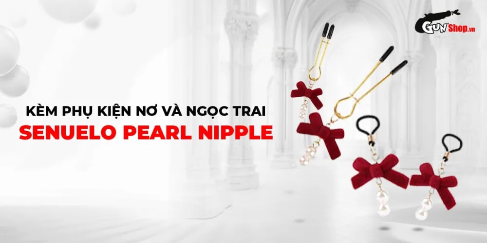 Chisa Senuelo Pearl Nipple Clamps Kit BDSM Essential — hình 4