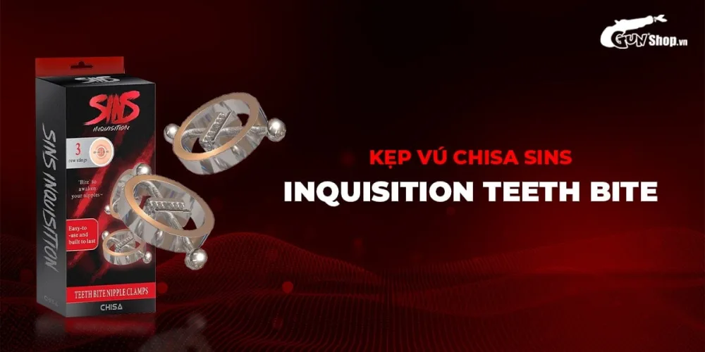 Chisa Sins Inquisition Teeth Bite Stimulating Nipple Clamps — Exceptional Design and Adjustable Comfort