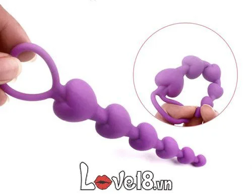 Heart-Shaped Silicone Anal Beads - Prostate & Pleasure — Innovative Features for Unmatched Pleasure