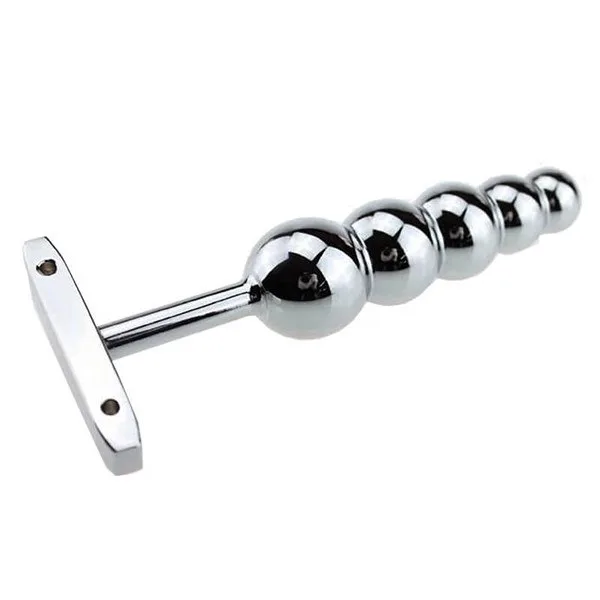 Stainless Steel 5-Bead Anal Chain Prostate Massager — hình 2