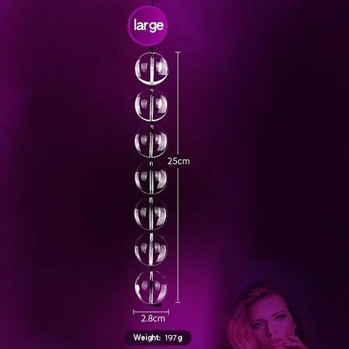 Glass Anal Beads Stimulator Pleasure Toy for Men Women Gay — hình 4