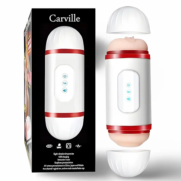 Carville Dual-Head Vibrating Masturbator Oral & Vaginal — Product Specifications