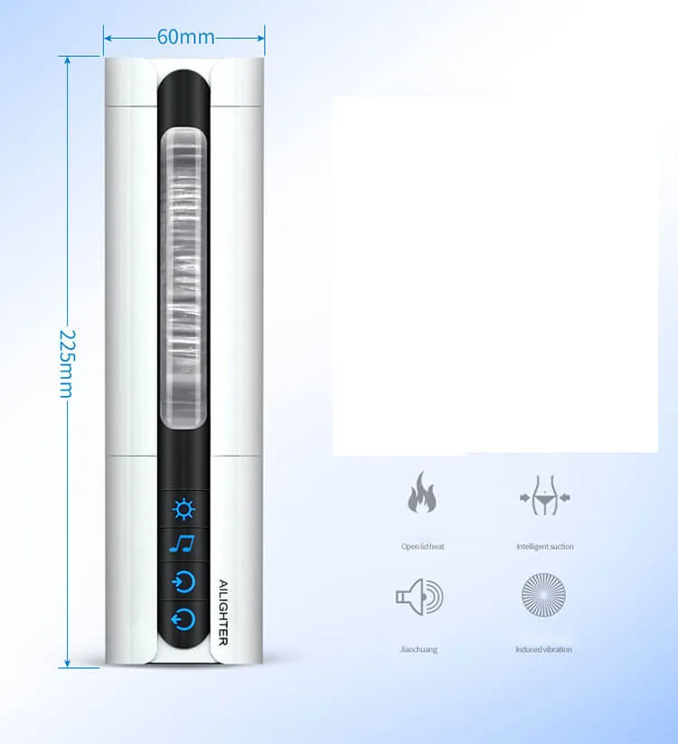 Airjet Vibration Suction Masturbator Wall Mountable Male — hình 3