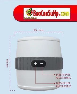 Aishia Magic Clear Strong Vibrating Male Masturbator — hình 3